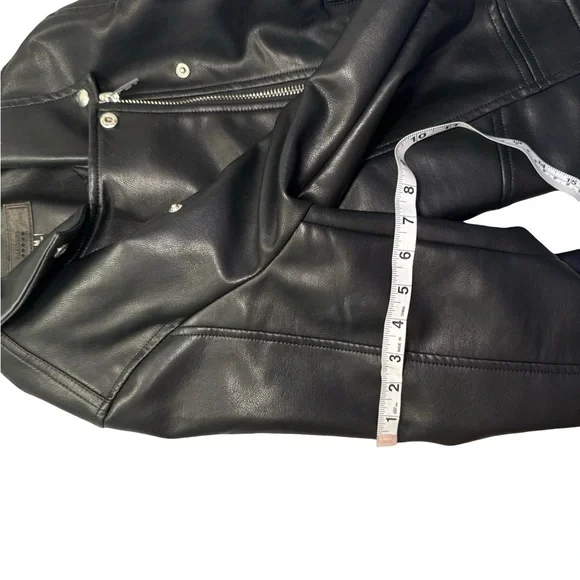 Blank NYC Black faux Leather Moto Jacket - Picture 14 of 14